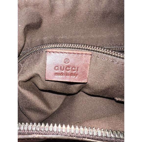 GUCCI Guccissima Unisex Shoulder Crossbody Bag Brown Leather GG Monogram - Picture 2 of 15